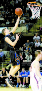 IN FOR TWO is Lake Region junior point guard Jackson Lesure. (Rivet Photo) CAPE ELIZABETH 51 Marcus Donnelly 0-0-0, Quinn Hewitt 2-4-9, Ethan Murphy 7-55-20, James Bottomly 0-0-0, Finn Bowe 2-2-7, Edward Galvin 1-6-9, Justin Guerette 2-0-4, Jack Oâ€™Rourke 1-0-2. 3-Pointers: Hewitt, Murphy, Bowe, Galvin Turnovers: 1-3-3-3, 10 Free Throws: 17-of-20 Field Goals: 15-of-43 Rebounds: 23, Finn 8, Murphy 4, Galvin 4 Record: 18-3 LAKE REGION 46 Marcus DeVoe 3-0-6, Nick Hall 4-4-12, Alex Langadas 0-0-0, Jackson Lesure 5-0-10, Brandon Palmer 0-0-0, Quinn Piland 2-1-5, Nate Smith 4-1-11, Tyler Walker 1-0-2, Nicholas Wandishin 0-0-0. 3-Pointers: Smith (2) Turnovers: 5-2-3-2, 12 Free Throws: 5-of-11 Field Goals: 18-of-37 Rebounds: 23, Smith 5, Hall 5, Lesure 5 Record: 15-6 BOX SCORE Cape Elizabeth 13-12-13-13 â€” 51 Lake Region 11-12-13-10 â€” 46 